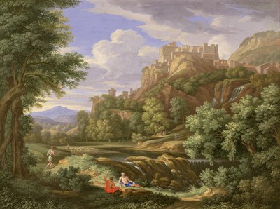 Paisaje clásico, 1717 de Bernard Lens